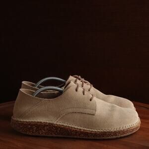 Birkenstock Shoes WMS SZ EU 38 US 7 Beige Gary Suede Granola Boho Preppy Comfort